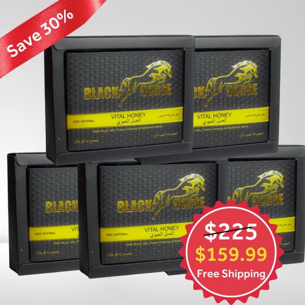 Black Horse Vital Natural Honey (5 Packs)